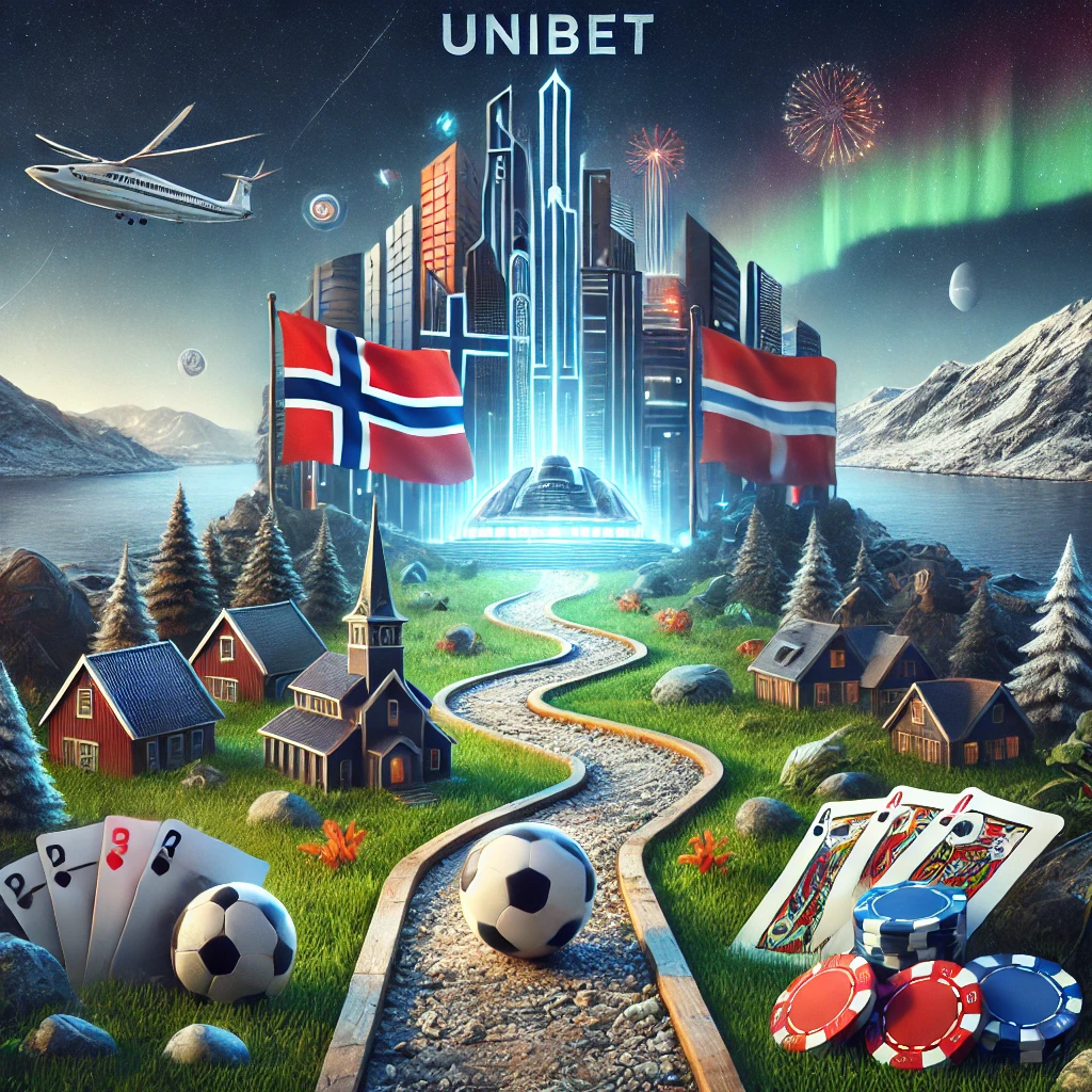 Dall·e 2024 10 14 12.52.14 An Image Representing The Theme 'exploring Nordic Excellence Unibet's Journey To Betting Success.' The Scene Features A Nordic Landscape With A Moder